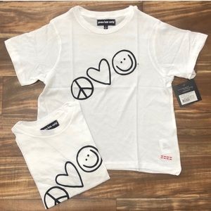 Peace Love World Elvis Crew Neck T-Shirt